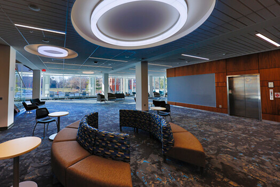 Dinsdale Learning Commons ceiling
