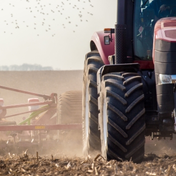 Tractor in Field