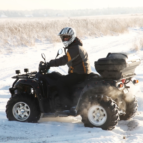 man on 4 wheeler