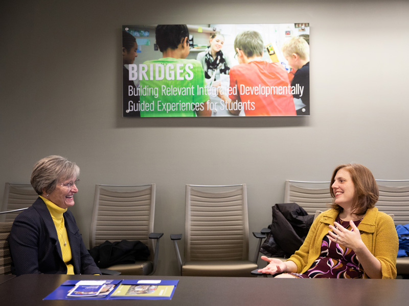 NBDC Director Cathy Lang meets with Nebraska State Senator Michaela Cavanaugh