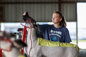 4-H member at the Nebraska State Fair