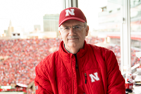 Jeffrey Gold in the Football Skybox