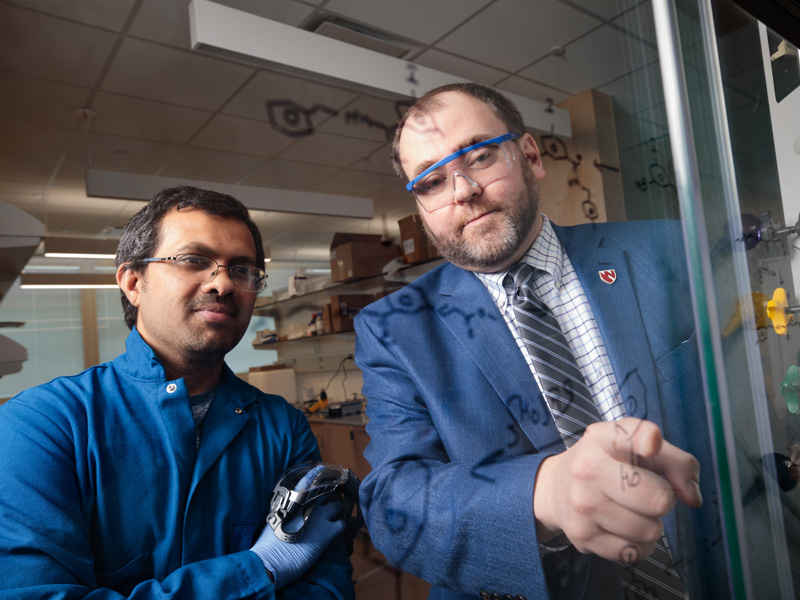 Dr. Paul Trippier works in his lab at UNMC