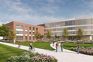 UNK Rural Health Building rendering