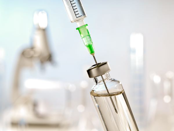 full vial and syringe