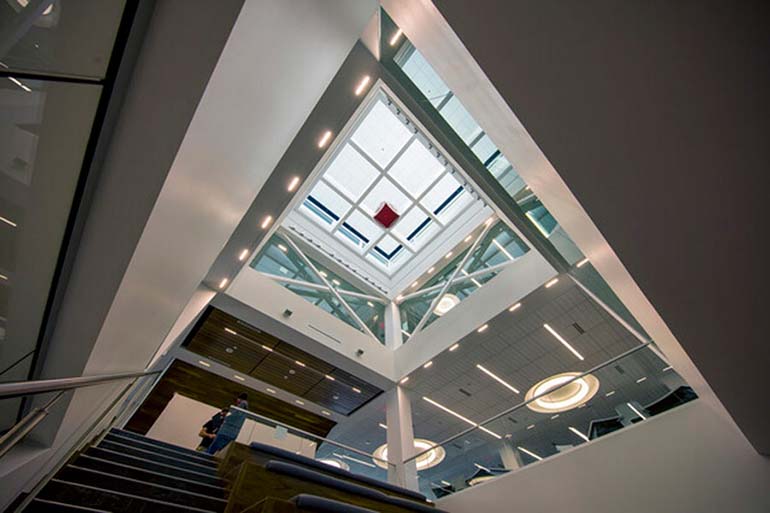 Dinsdale Learning Commons ceiling