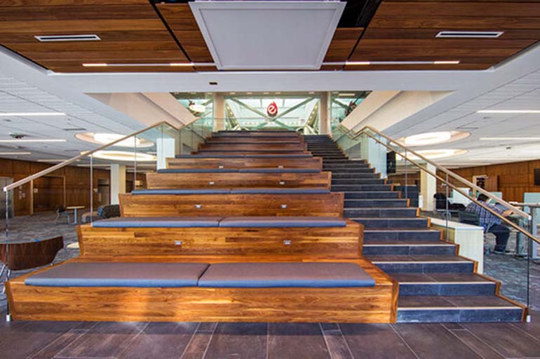 Dinsdale Learning Commons stairs