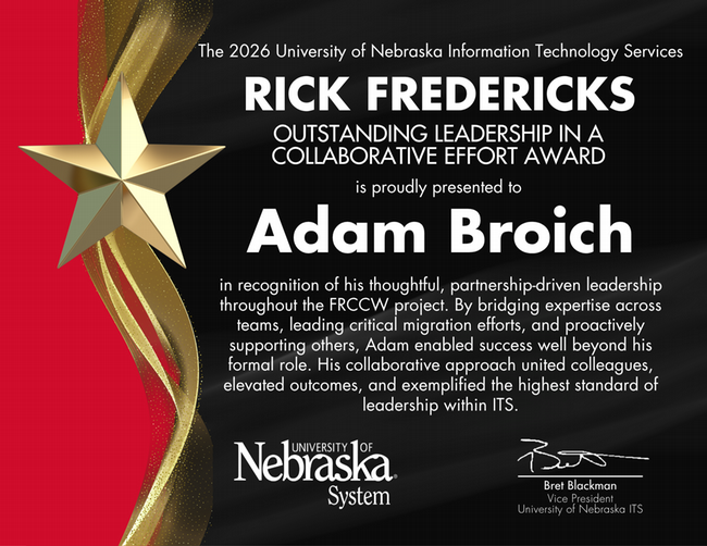 Outstanding Leadership in a Collaborative Effort Award