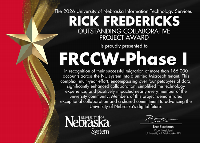 Outstanding Collaborative Project Award